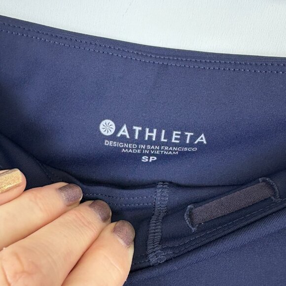 Athleta Small Timeless Contender Capris Leggings Zip Pockets Small Petite - Picture 7 of 11